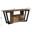 Graystone 60-inch One-Drawer TV Stand with Shelves in Nutmeg Wood Finish