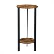 Graystone 31-inch Two-Tier Plant Stand in Nutmeg Wood Finish