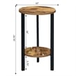 Graystone 24-inch Two-Tier Plant Stand in Nutmeg Wood Finish