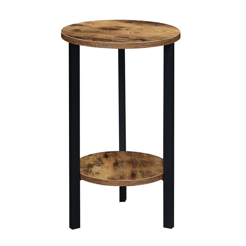 Graystone 24-inch Two-Tier Plant Stand in Nutmeg Wood Finish