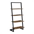 Convenience Concepts Graystone Ladder Bookshelf in Nutmeg Wood Finish