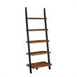 Convenience Concepts American Heritage Bookshelf Ladder in Nutmeg Wood Finish