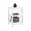 Convenience Concepts End Table Coffee Accent Table Square in Wood - Ivory