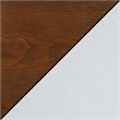 French Country One-Drawer Hall Table with Shelf in White Wood Finish