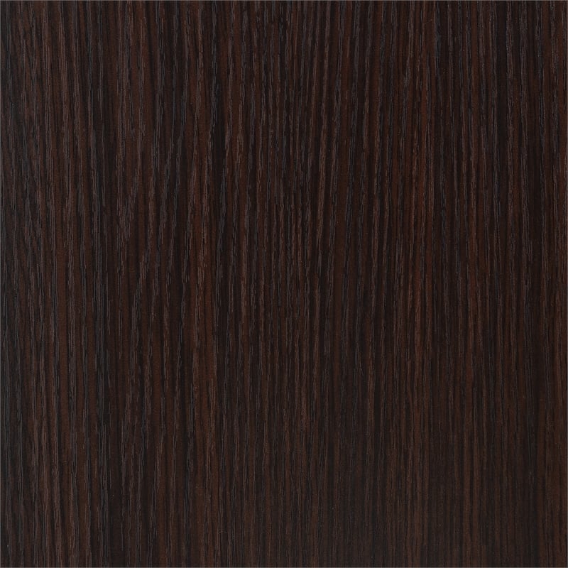 Newport Deluxe Two-Drawer Desk with Shelf in Espresso Wood Finish