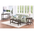 Convenience Concepts Ledgewood Console Table with Shelf in Gray Wood Finish