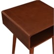 Convenience Concepts Napa End Table with Shelf in Mahogany Wood Finish