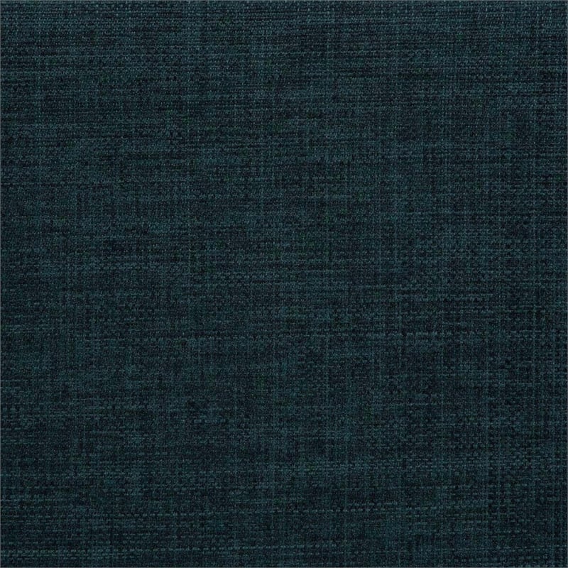 Designs4Comfort Accent Storage Ottoman with Reversible Tray in Blue Fabric