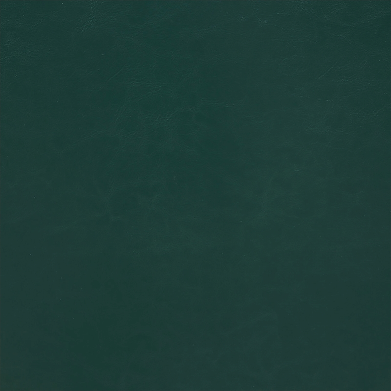 Take a Seat Churchill Accent Chair with Ottoman in Green Faux Leather