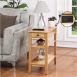 American Heritage One-Drawer End Table w/Charging Station in Caramel Wood Finish