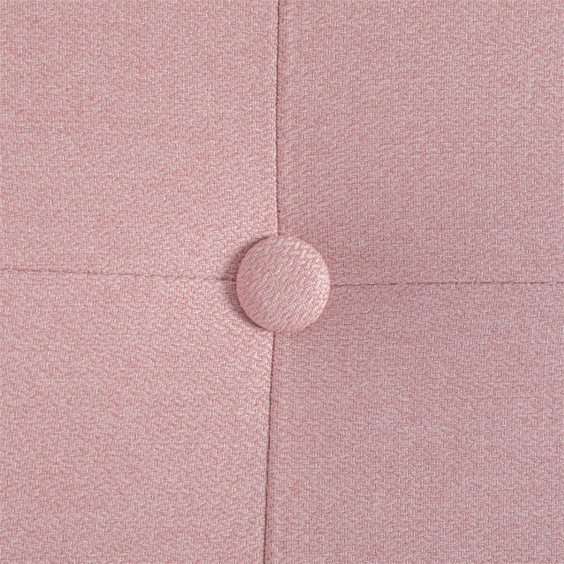 Take-a-Seat Natalie Accent Chair in Pink Fabric with Espresso wood Frame