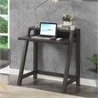 Convenience Concepts Newport Lilly Two-Tier Desk in Gray Wood Finish