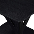 Convenience Concepts Winston End Table with Shelf in Black Wood Finish