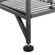 Xtra Storage Five-Tier Folding Metal Shelf in Textured Gray Metal Finish