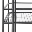 Xtra Storage Five-Tier Folding Metal Shelf in Textured Gray Metal Finish