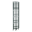 Xtra Storage Five-Tier Folding Metal Shelf in Forest Green Metal Frame Finish