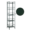 Xtra Storage Five-Tier Folding Metal Shelf in Forest Green Metal Frame Finish