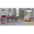 Designs2Go No-Tools Five-Tier Tower with Pink Wood Frame Finish