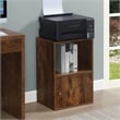 Xtra Storage One-Door Cabinet with Shelf in Walnut Wood Finish