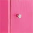 Xtra Storage Three-Door Cabinet with Shelf in Pink Wood Finish