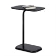 Convenience Concepts Oslo C End Table in Black Wood Finish with Black Wood Top