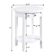 American Heritage Baldwin One-Drawer End Table with Shelf in White Wood Finish