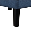 Take a Seat Roosevelt Accent Chair with Ottoman in Blue Fabric