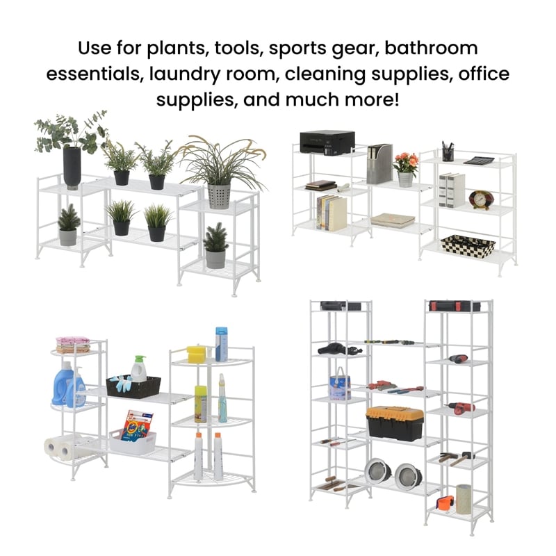 Xtra Storage Shelf Metal Extension Set of Two in White Finish