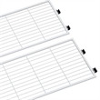 Xtra Storage Shelf Metal Extension Set of Two in White Finish