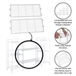 Xtra Storage Shelf Metal Extension Set of Two in White Finish