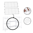 Xtra Storage Shelf Metal Extension Set of Two in White Finish