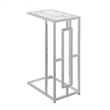 Convenience Concepts Town Square Chrome Metal Faux Marble C End Table