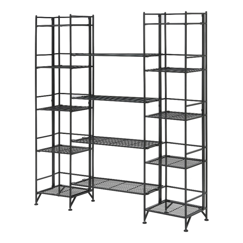 Convenience Concepts Xtra Storage 5Tier Metal Folding Shelves in Black