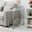 Convenience Concepts Designs2Go Classic Clear Glass Two-Tier Chairside End Table