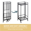 Convenience Concepts Xtra Storage 2 Tier Tall Folding Metal Plant Stand