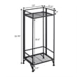 Convenience Concepts Xtra Storage 2 Tier Tall Folding Metal Plant Stand
