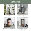 Convenience Concepts Xtra Storage 2 Tier Tall Folding Metal Plant Stand
