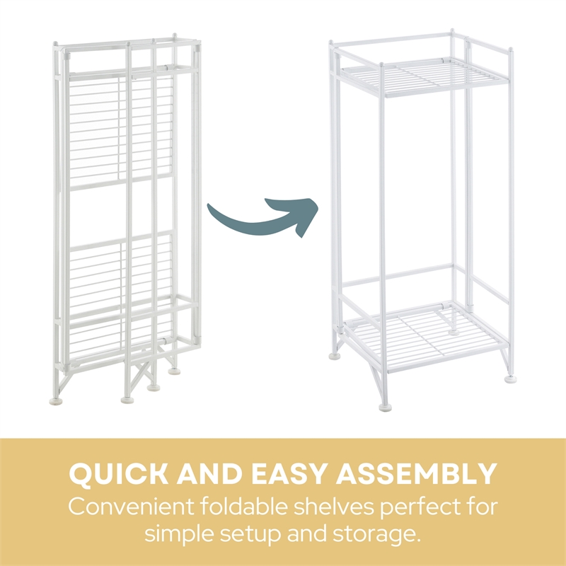 Convenience Concepts Xtra Storage 2 Tier Tall Folding Metal Plant Stand