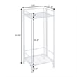 Convenience Concepts Xtra Storage 2 Tier Tall Folding Metal Plant Stand