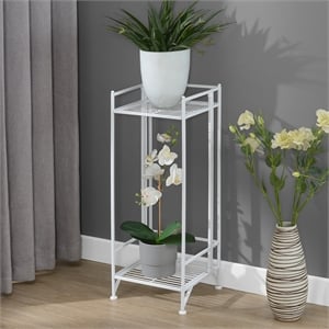 Convenience Concepts Xtra Storage 2 Tier Tall Folding Metal Plant Stand