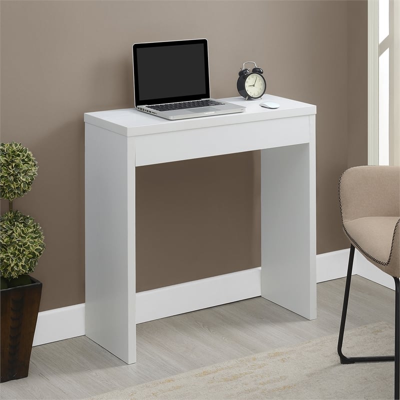 Convenience Concepts Northfield Wood Entryway Hall Table in White