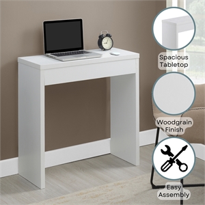 Convenience Concepts Northfield Wood Entryway Hall Table in White