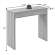 Convenience Concepts Northfield Wood Entryway Hall Table in White