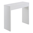 Convenience Concepts Northfield Wood Entryway Hall Table in White