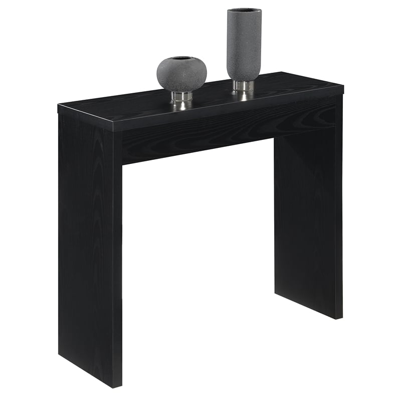 Convenience Concepts Northfield Wood Entryway Hall Table in Black