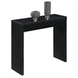 Convenience Concepts Northfield Wood Entryway Hall Table in Black