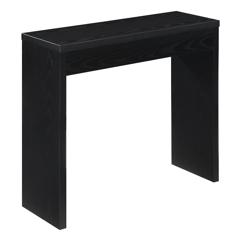 Convenience Concepts Northfield Wood Entryway Hall Table in Black