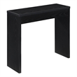 Convenience Concepts Northfield Wood Entryway Hall Table in Black