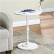 Classic Accents Sanibel Beach Spindle Table in White Wood Finish