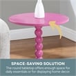 Classic Accents Venetian Islands Spindle Table in Pink Wood Finish